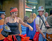 Musicians, dancers and other street performers are regulars on Florida Street.