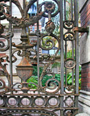Wrought iron gates are one of many security measures that are used in Argentina.