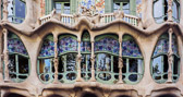 A detail of one of Gaudi's most famous buildings on Passeig de Gràcia.