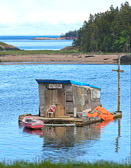 A lobsterman's shack on Deer Island.
