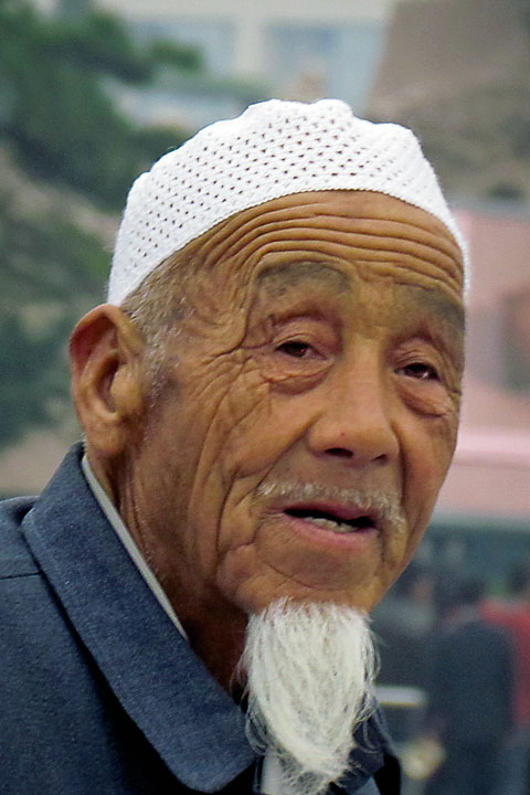 This old man remembers and represents China's past.