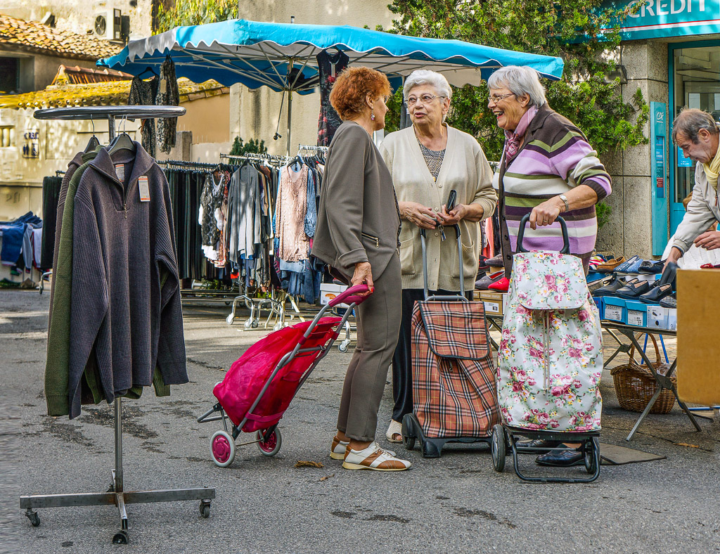 Village markets are where people can meet and socialize with neighbors.