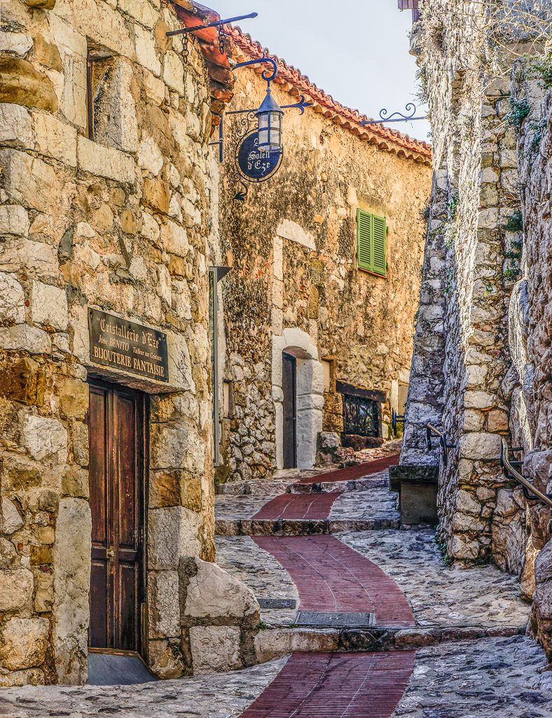 Follow the path to the top of Eze Village and find it's botanical gardens.