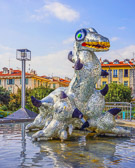 One of many sculptures by Niki de Saint Phalle found in Nice.