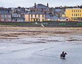 It is not unusual to see horses and their riders in the water along the Irish coastline.