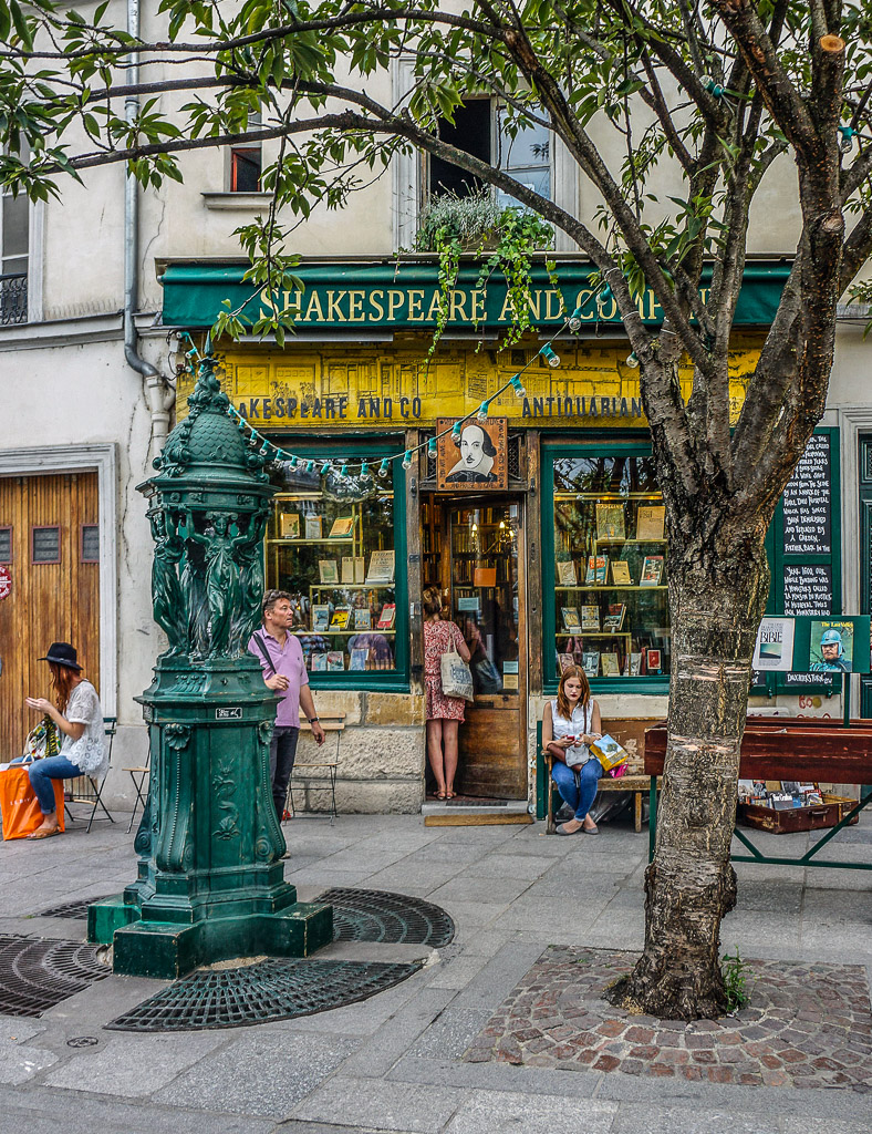 The famous English language bookstore by the Seine near Notre Dame.