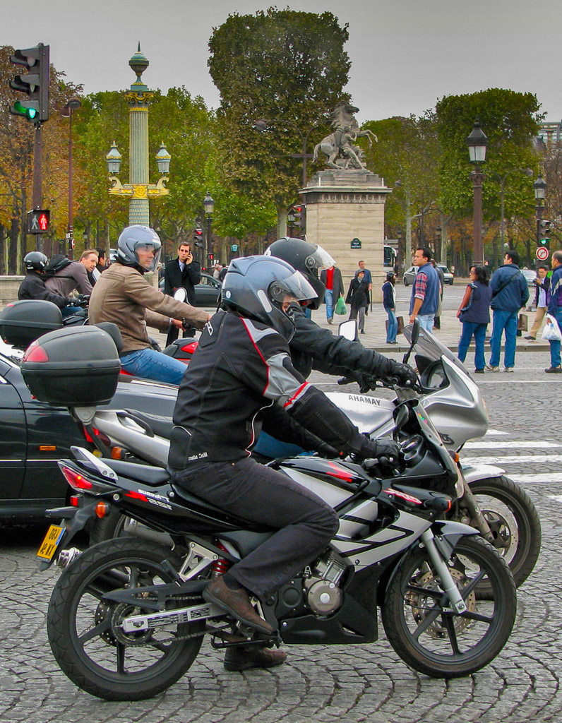 You'll see more cycles with riders of both sexes in Paris than in New York City.