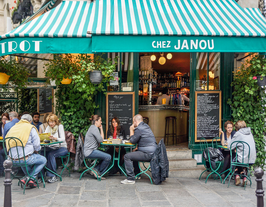 A very popular restaurant near the Place Des Vosges.