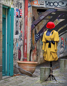 You'll find lots of interesting French fashion in the alley ways of the Marais.