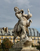 The sculpture is found in the Tuilleries Gardens in Paris.
