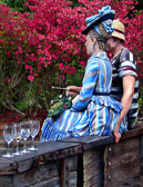 Renoir is recalled by this couple drinking wine at the Grounds for Sculpture, NJ.