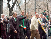 Guiliani, Pataki, Koch and McGreevey in New York's St.  Patrick's Day parade 2003.