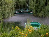 Another view of Monet's bridge recreated at the Grounds for Sculpture.